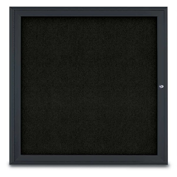 Sliding Door Indoor Enclosed Corkboard, 9